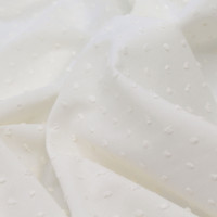 Plumetis de coton coloris écru