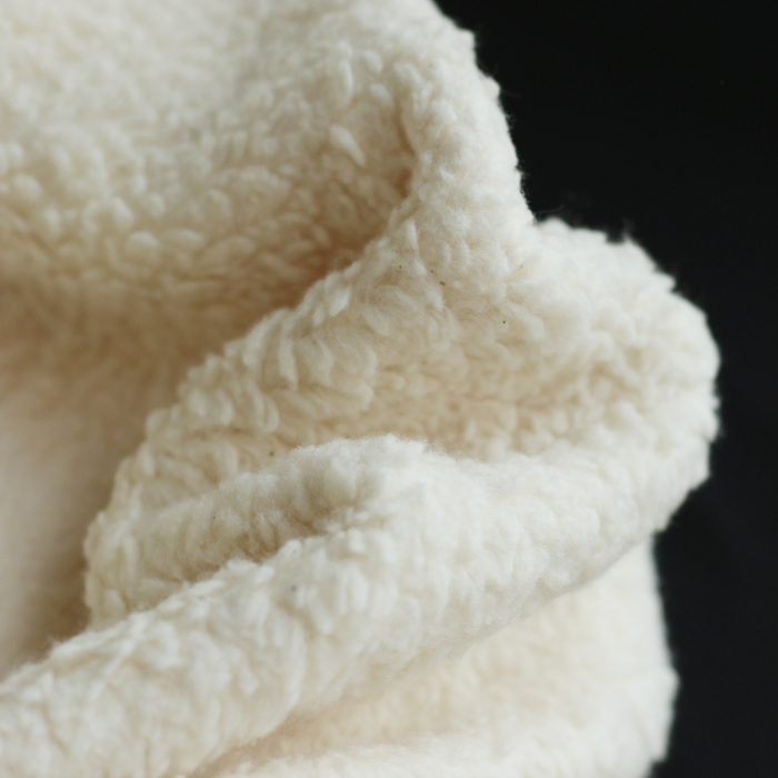 Billy - Fausse fourrure / Moumoute / Sherpa 100% coton BIO non blanchi écru