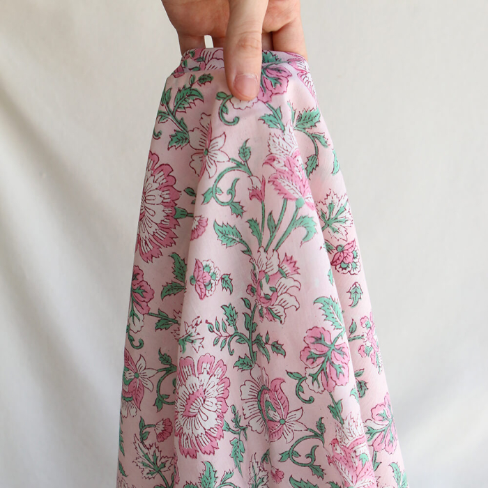 copy of Keya - Tissu indien en coton imprimé main Hand Block