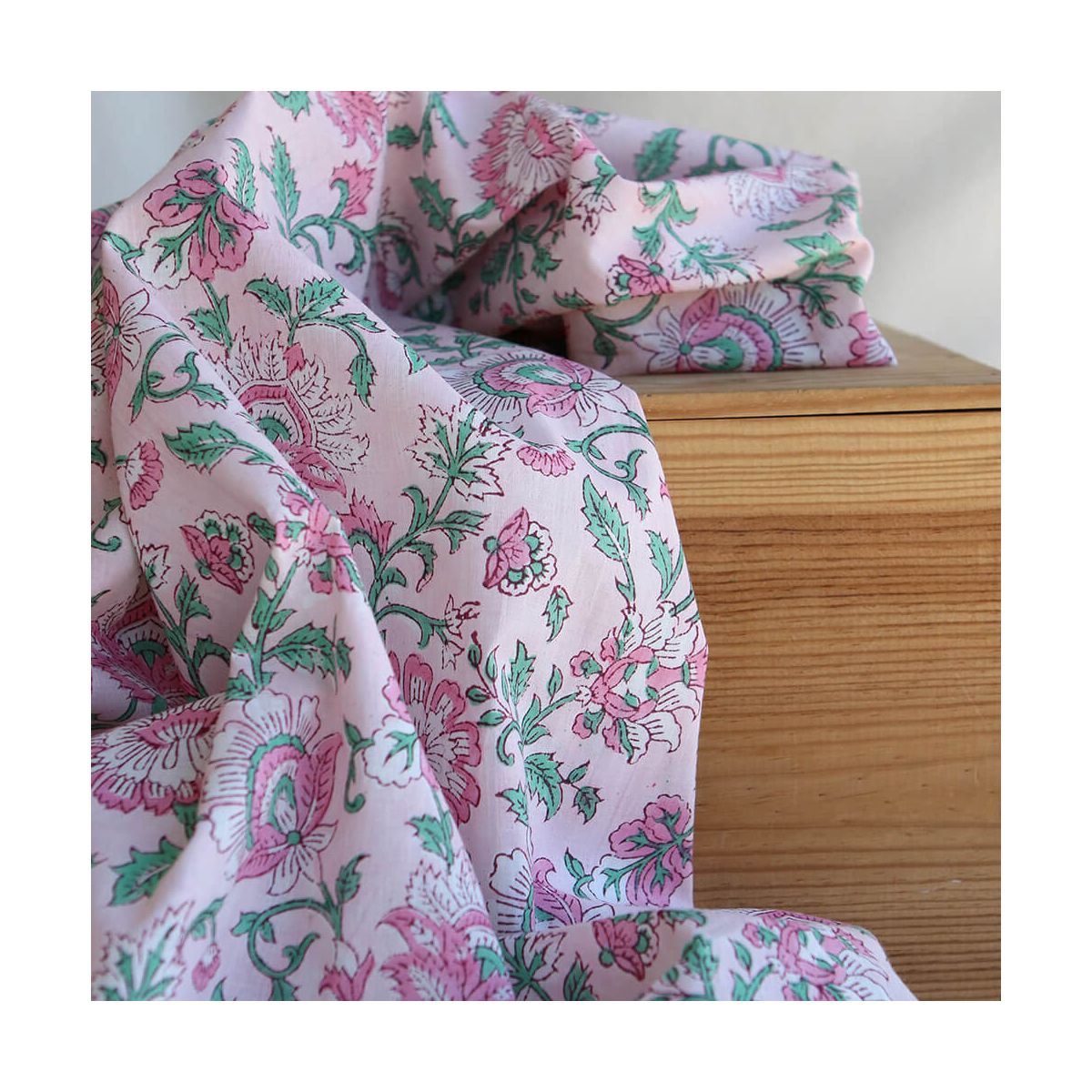 copy of Keya - Tissu indien en coton imprimé main Hand Block