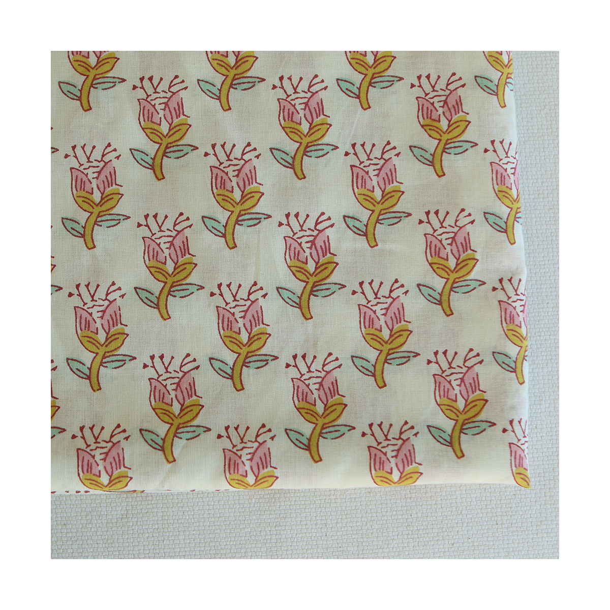 Naveen B - Tissu indien coton hand block traditionnel