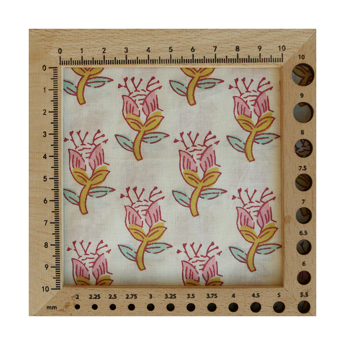 Naveen B - Tissu indien coton hand block traditionnel