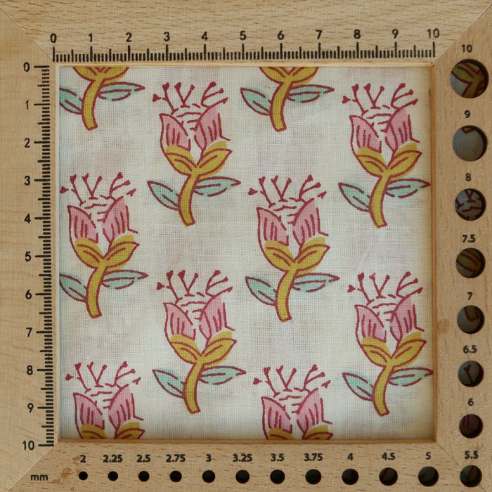 Naveen B - Tissu indien coton hand block traditionnel