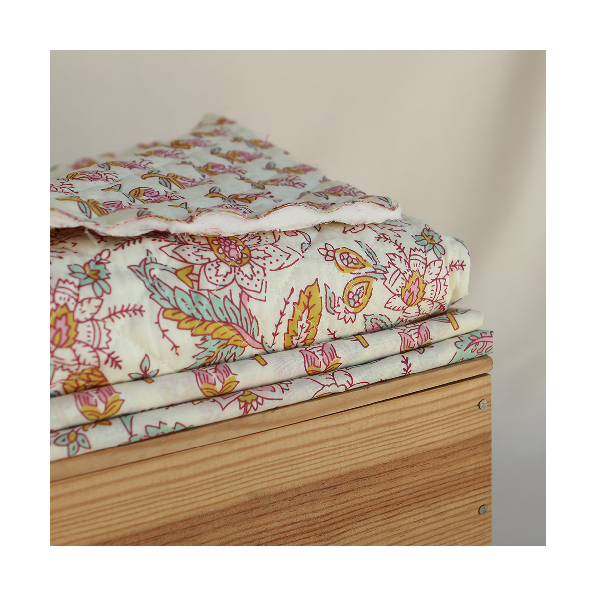 Naveen B - Tissu indien coton hand block traditionnel