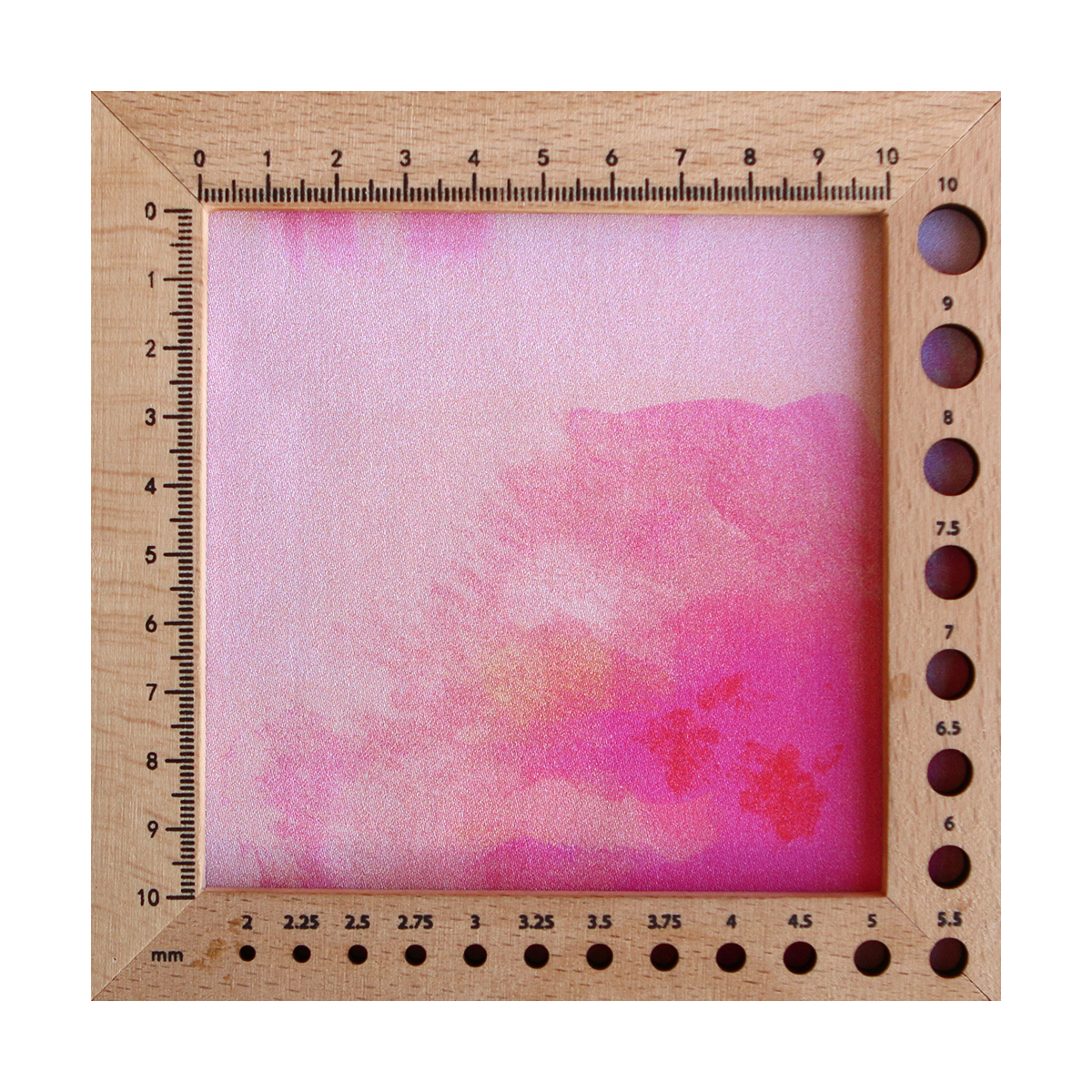 Loralie - Coton satiné à imprimé fleuri abstrait rose