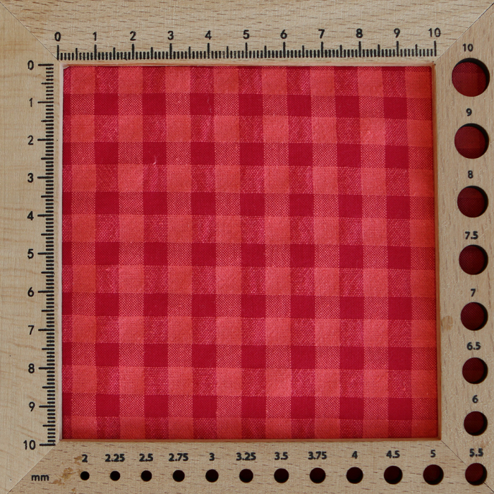 Seersucker / Coton gaufré vichy 6mm pastèque