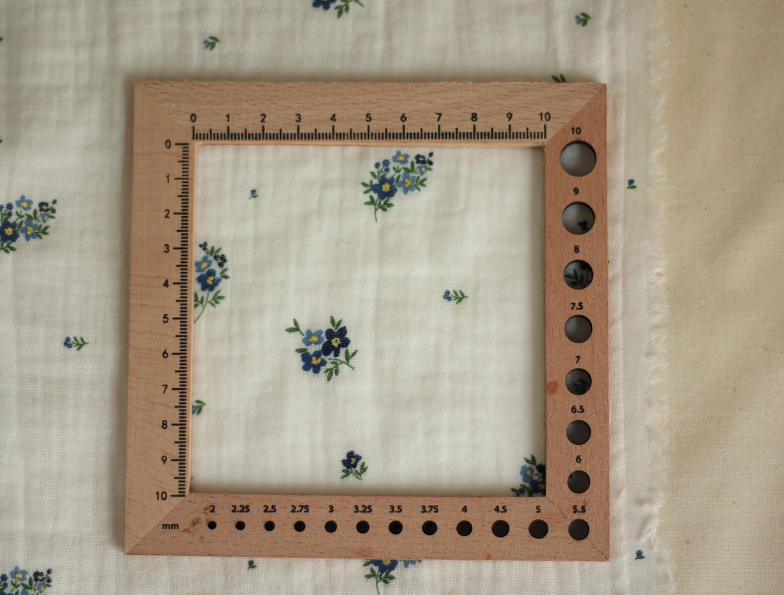 copy of ROZEN - Double gaze de coton BIO blanc motif exclusif