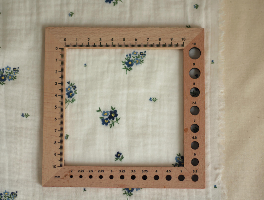 copy of ROZEN - Double gaze de coton BIO blanc motif exclusif