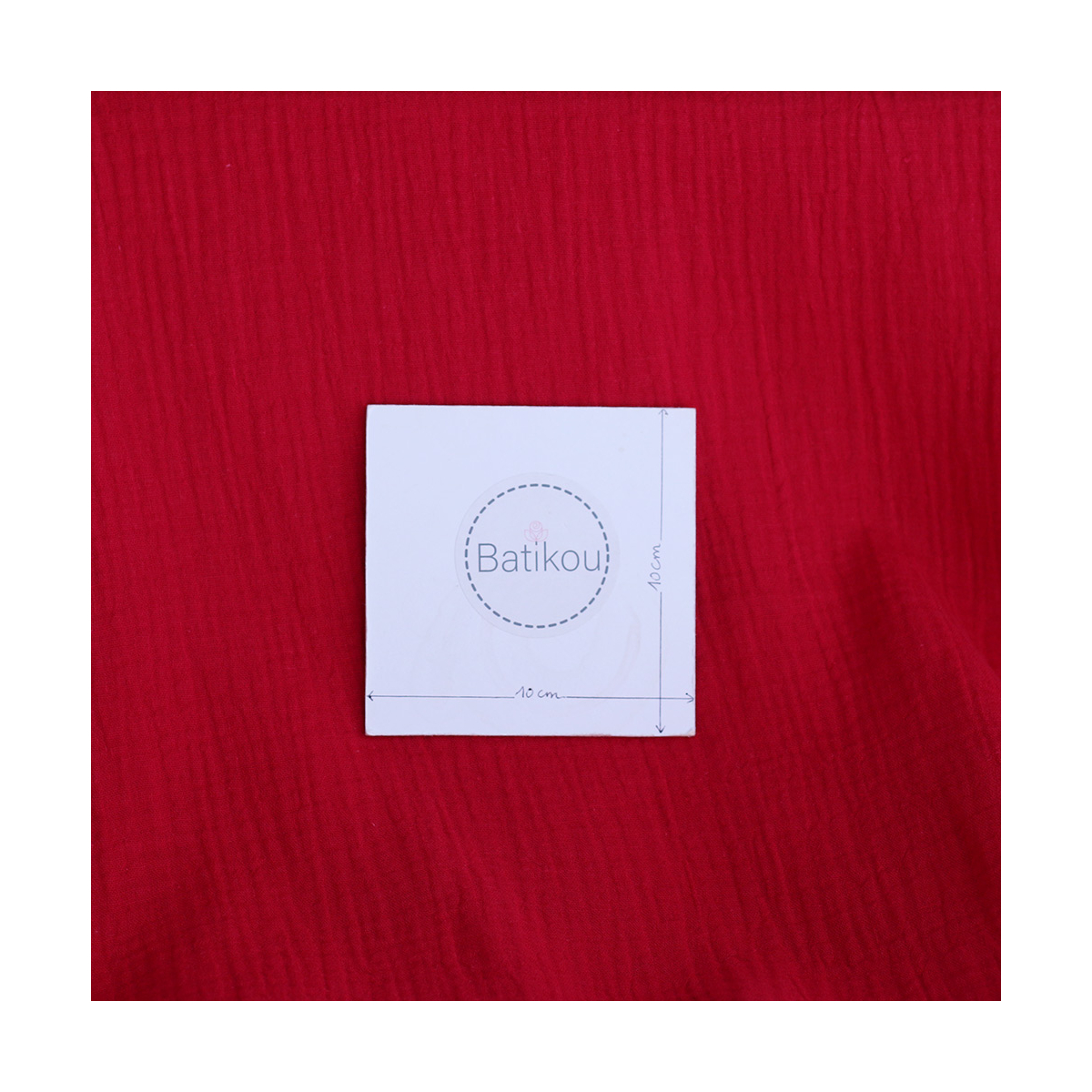 copy of Double gaze de coton unie jaune citron