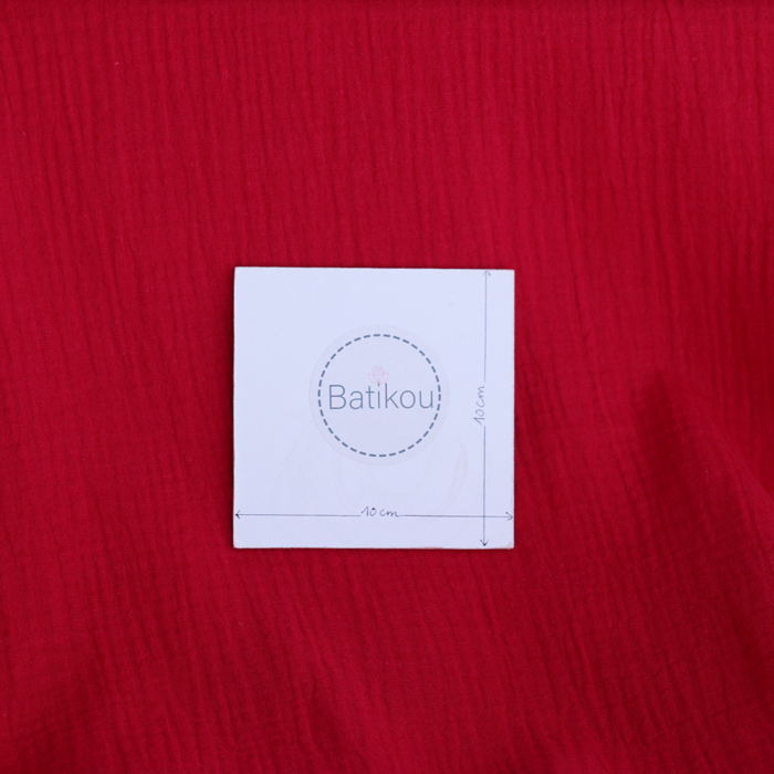 copy of Double gaze de coton unie jaune citron