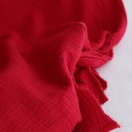 copy of Double gaze de coton unie jaune citron