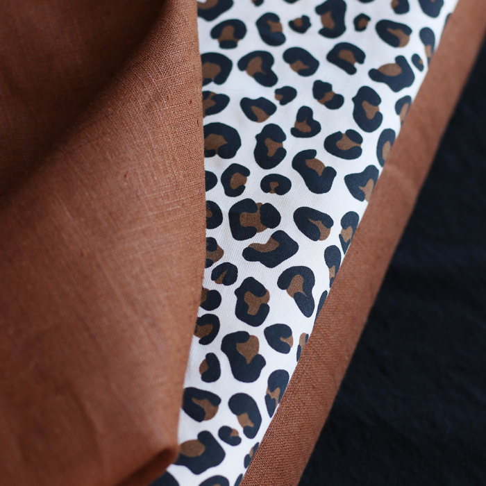 Lea - Viscose écru imprimé exclusif Graou