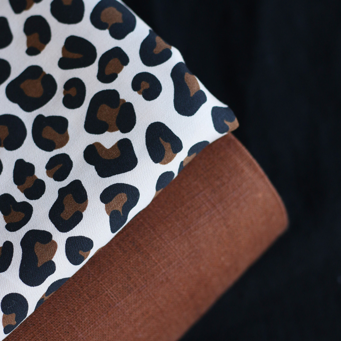 Lea - Viscose écru imprimé exclusif Graou