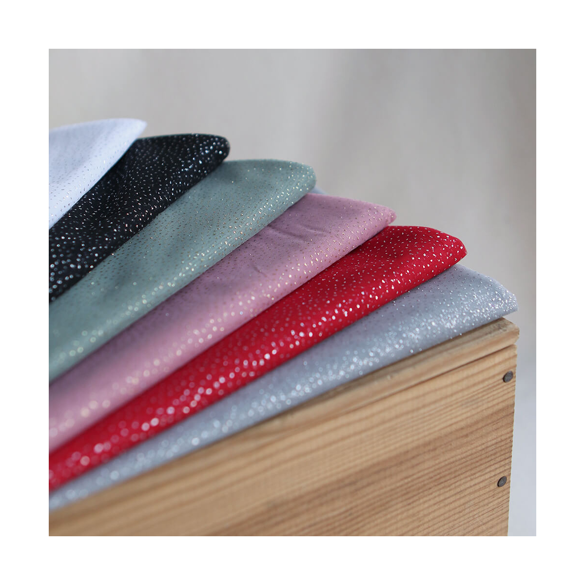 Tulle souple noir / argenté