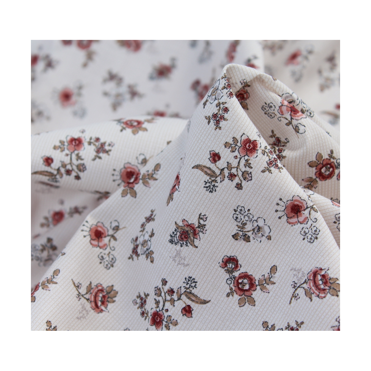 Emma - Batiste de coton BIO imprimé romantique vintage exclusif