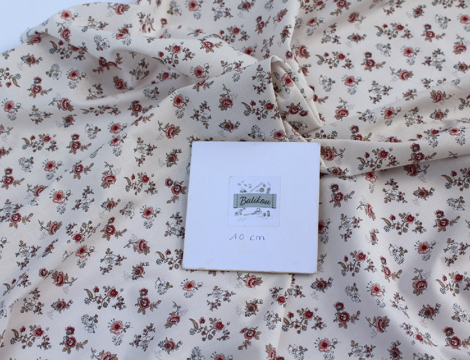 Emma - Batiste de coton BIO imprimé romantique vintage exclusif