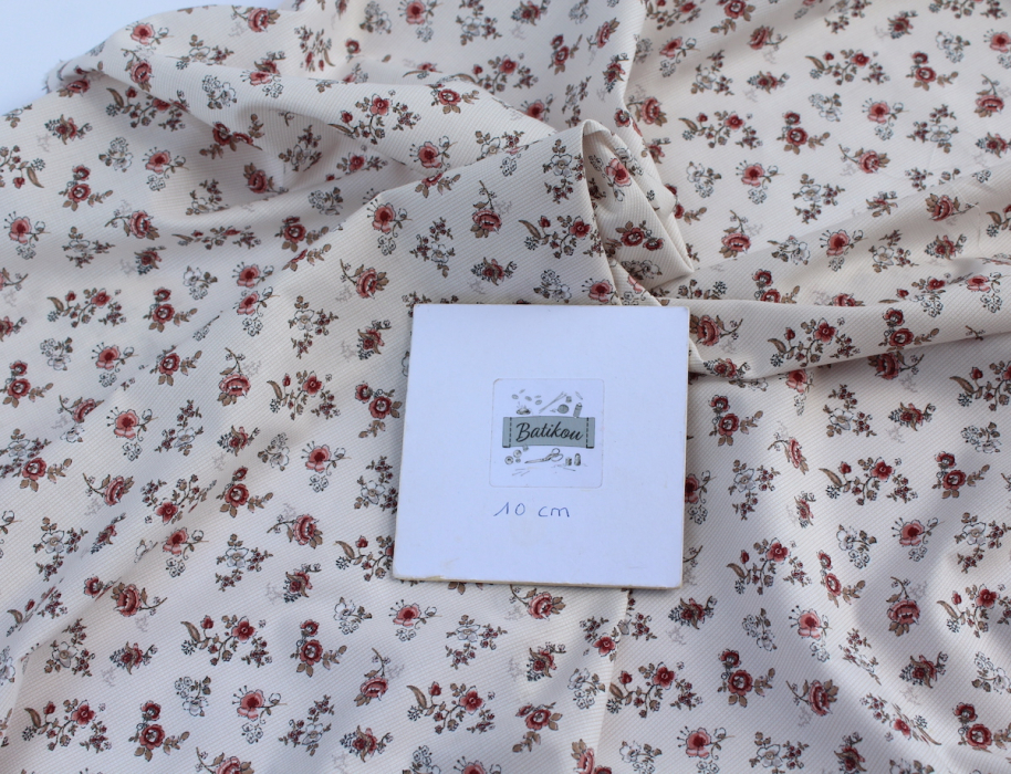 Emma - Batiste de coton BIO imprimé romantique vintage exclusif