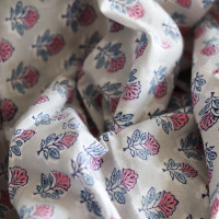 Abila B - Tissu indien coton hand block traditionnel