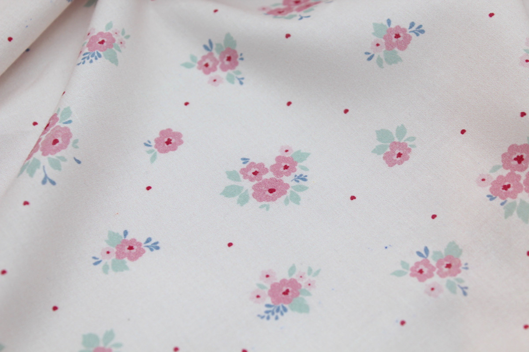 Batiste de coton imprimé exclusif Rozen / SILKYNE