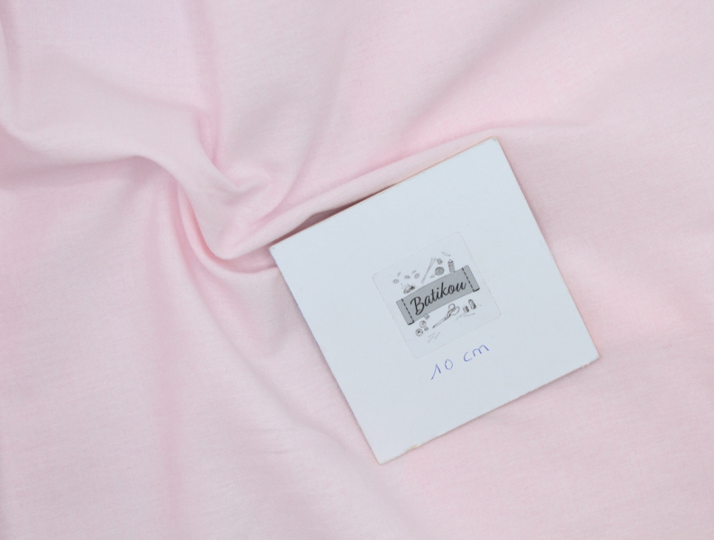 Chambray coton coloris rose layette 2