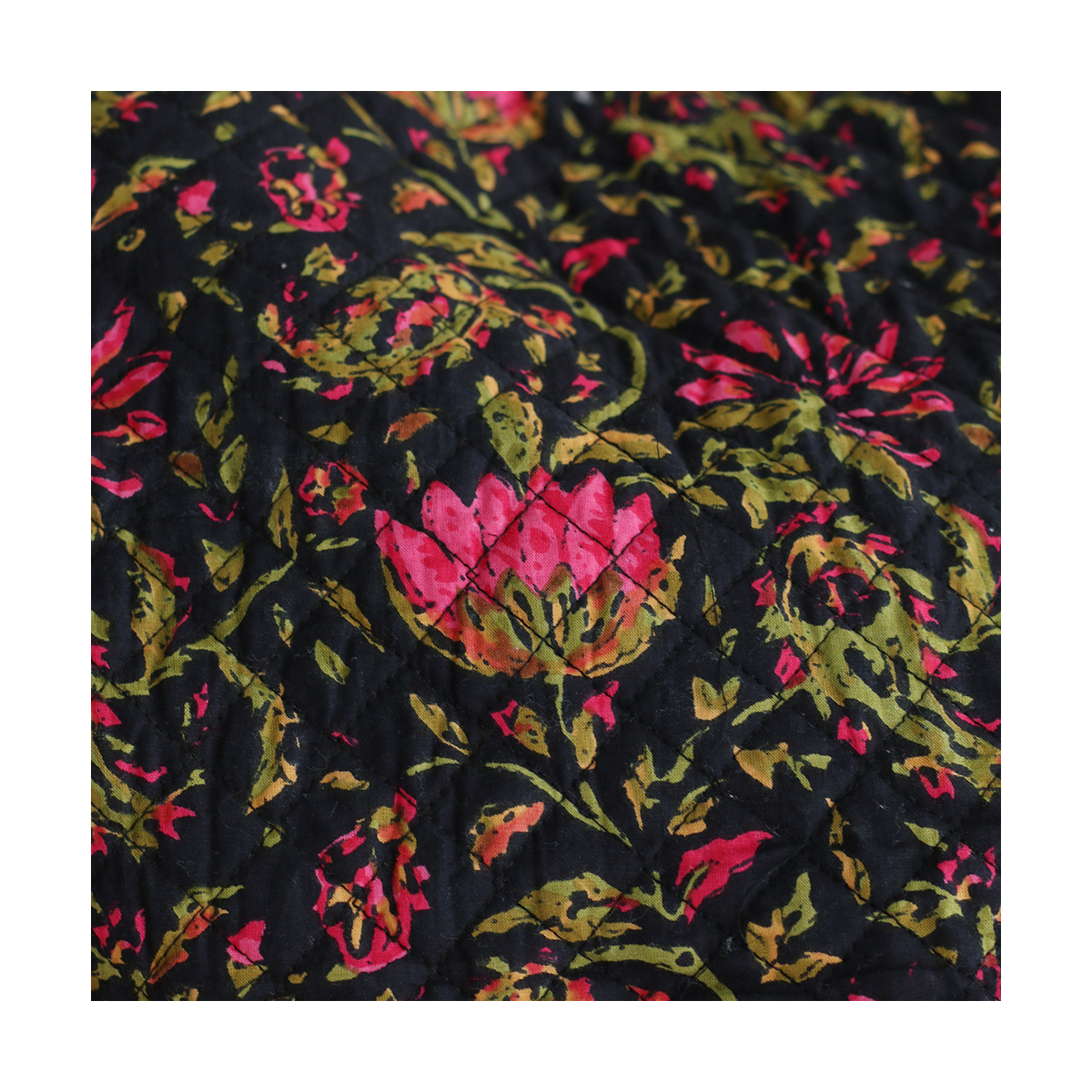 copy of Tissu indien matelassé double face coton hand block largeur 100cm