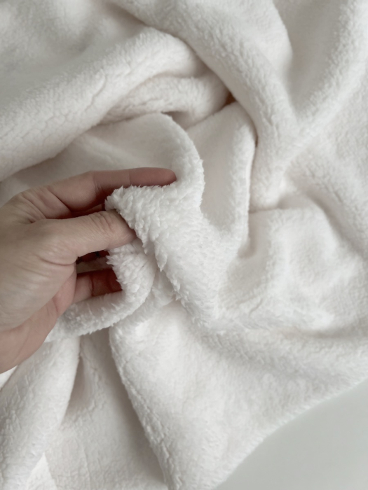 Teddy / moumoute bouclé coloris lait