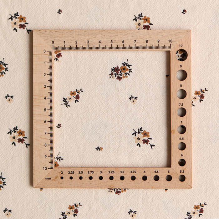 Laure - Coton lavé bio coloris vanille motif cuir