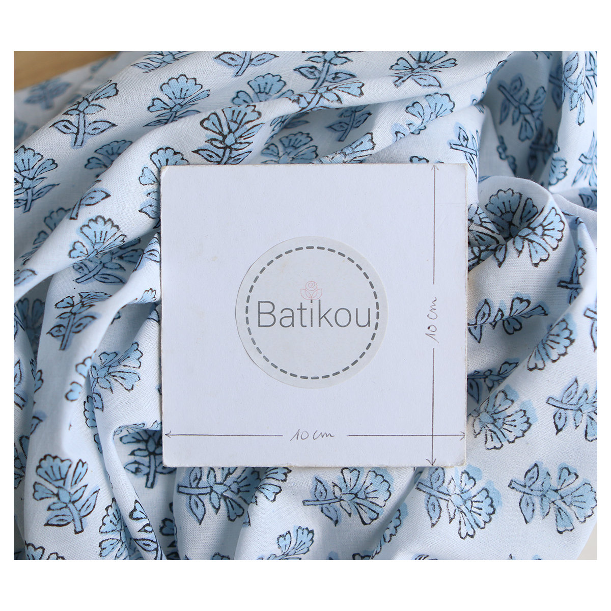 Amayra B - Tissu indien coton hand block traditionnel