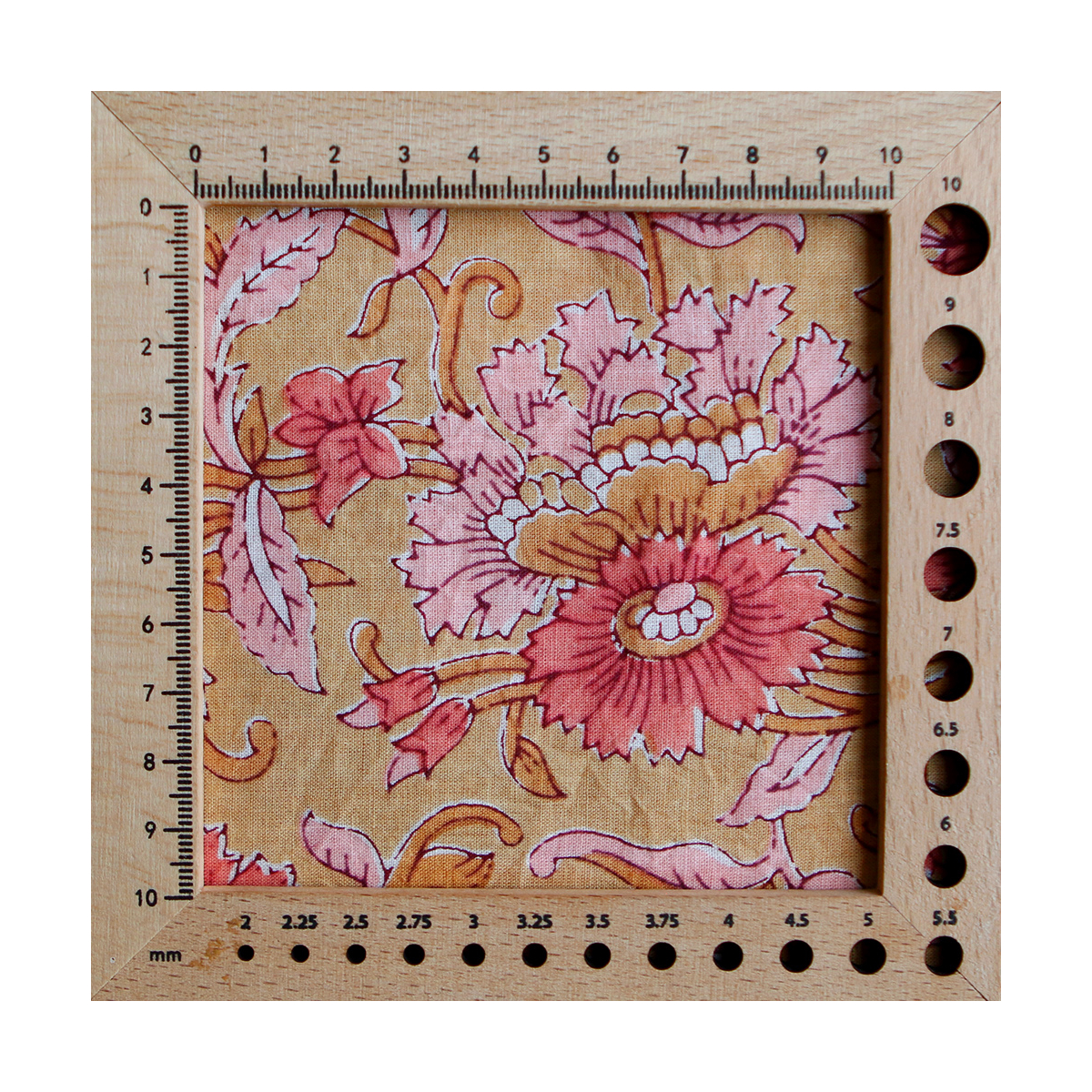 Tissu indien coton hand block traditionnel