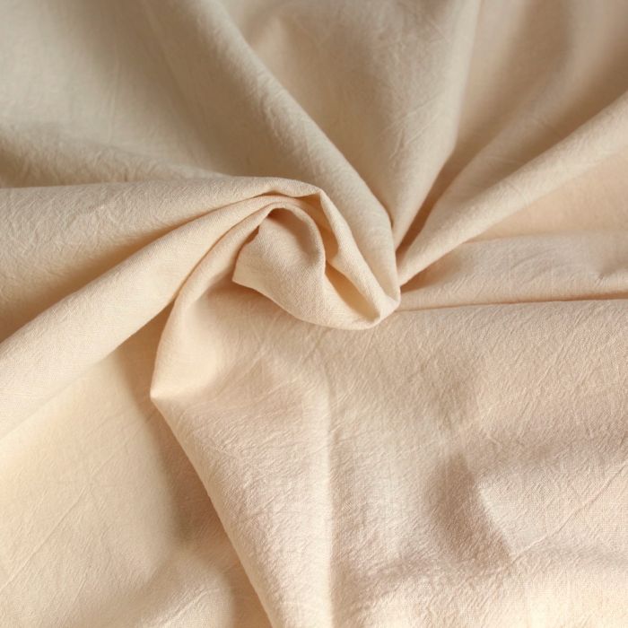Coton lavé bio coloris vanille