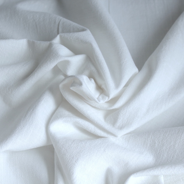 Coton lavé bio coloris blanc Qualité Oeko-tex - 1
