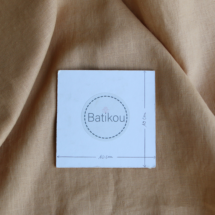 Lin lavé fin coloris Camel