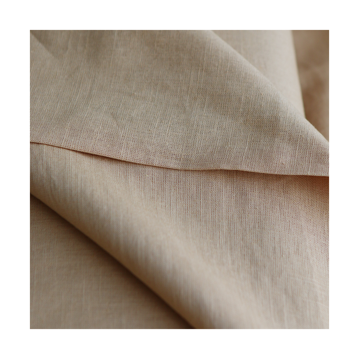 Lin lavé fin coloris Camel