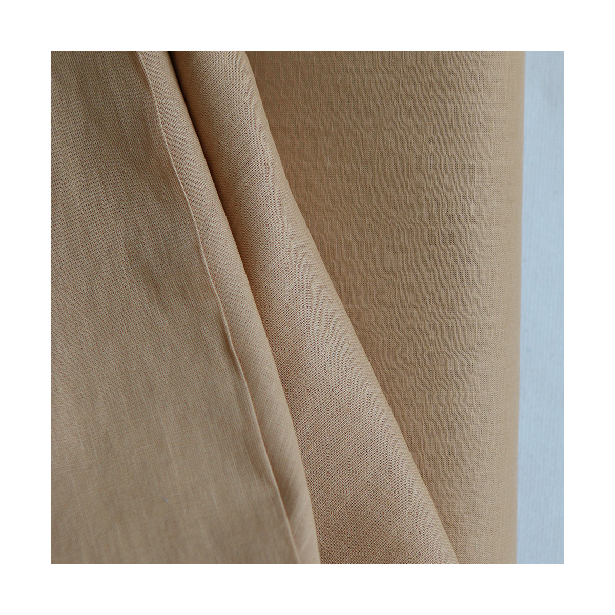 Lin lavé fin coloris Camel