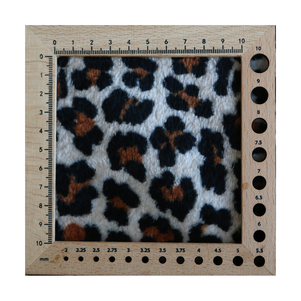 Graou - Polaire double face motif leopard sur fond beige