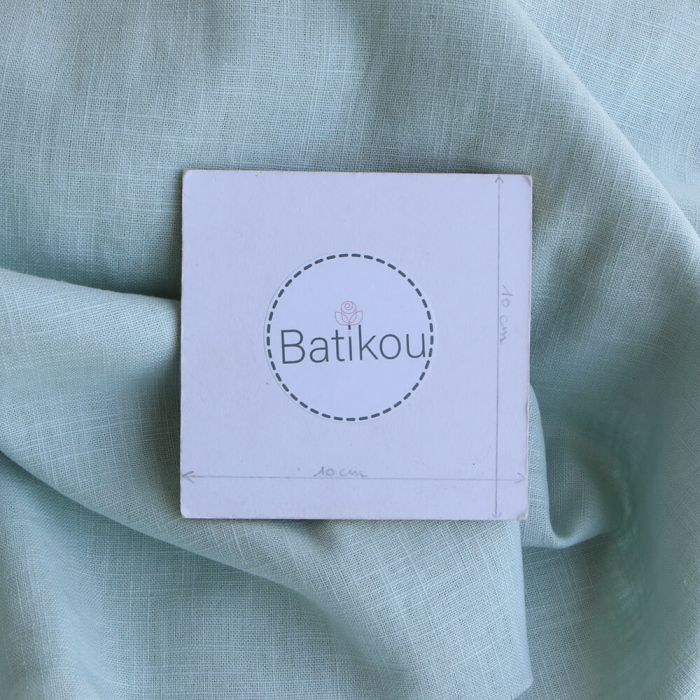 Lin lavé coloris vert d'eau