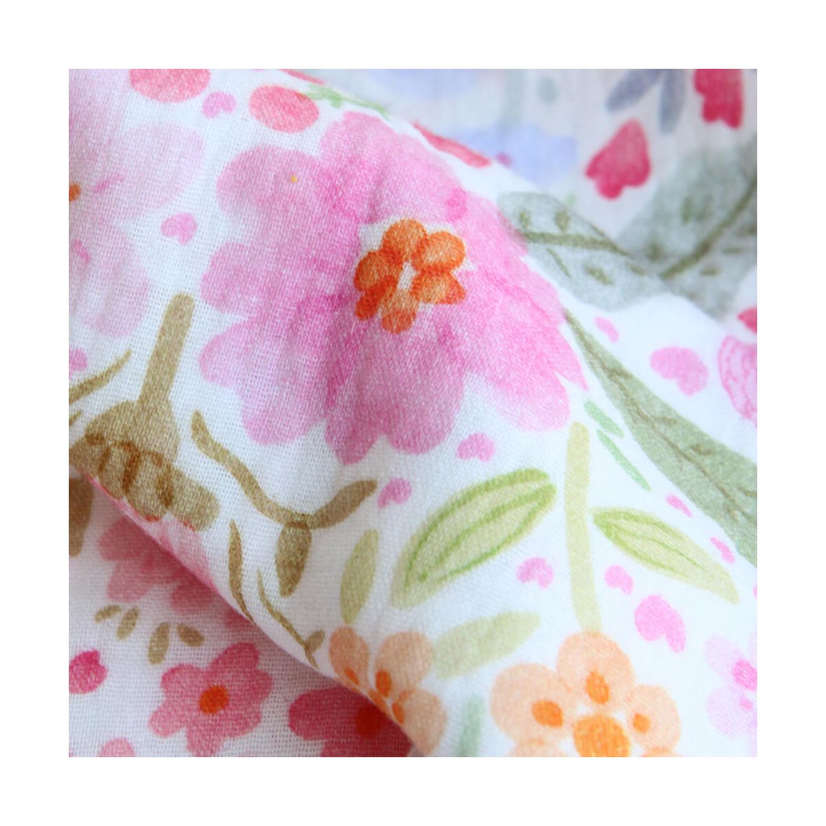 Alina - Double gaze de coton motif petites fleurs