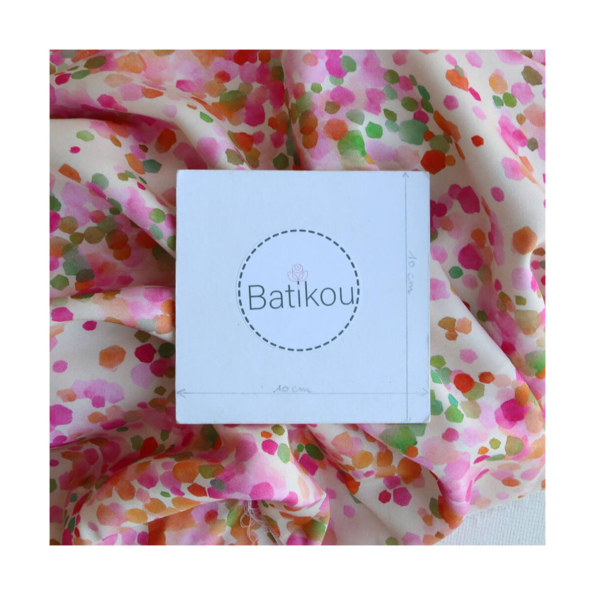 copie de Zinzolin - Viscose satinée imprimé grand fleuri violet