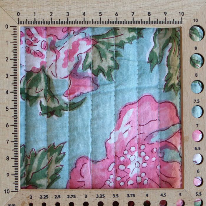 Kyra- Tissu indien matelassé double face coton hand block largeur 100cm