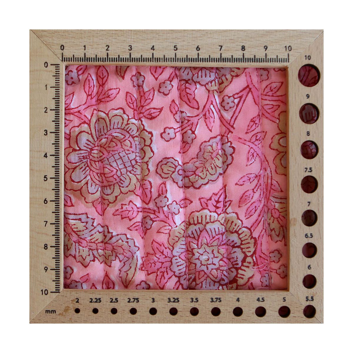 Navya - Tissu indien matelassé double face coton hand block largeur 100cm