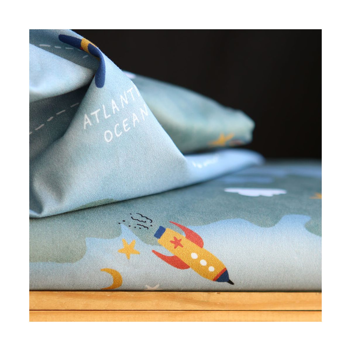 copie de Popeline de coton imprimé fleurs vert et jaune