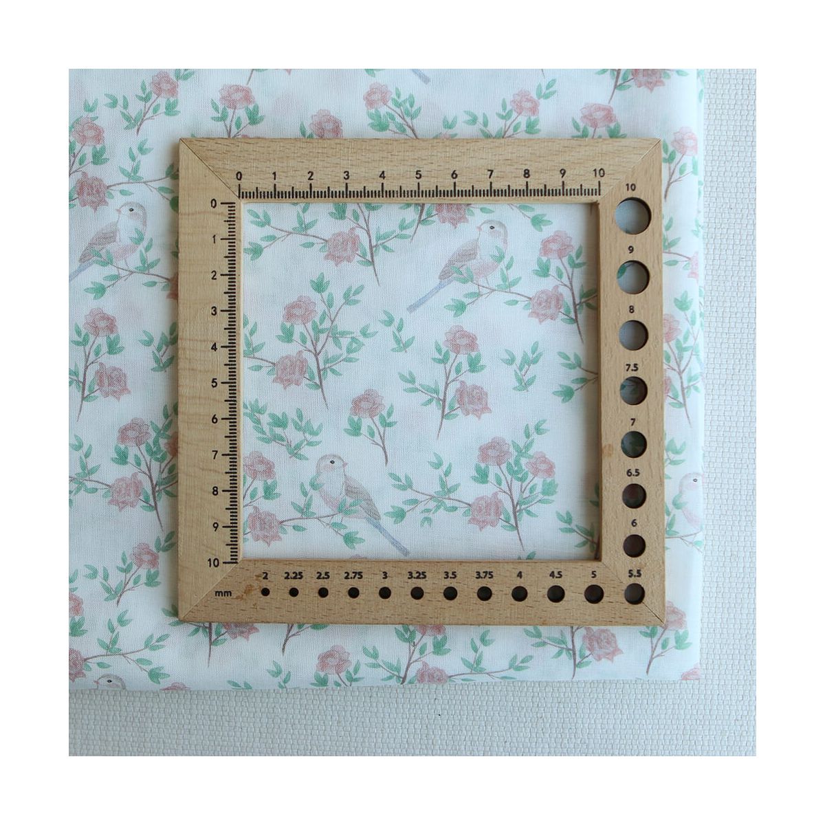 Azura - Batiste de coton douce à imprimé fleuri & oiseaux