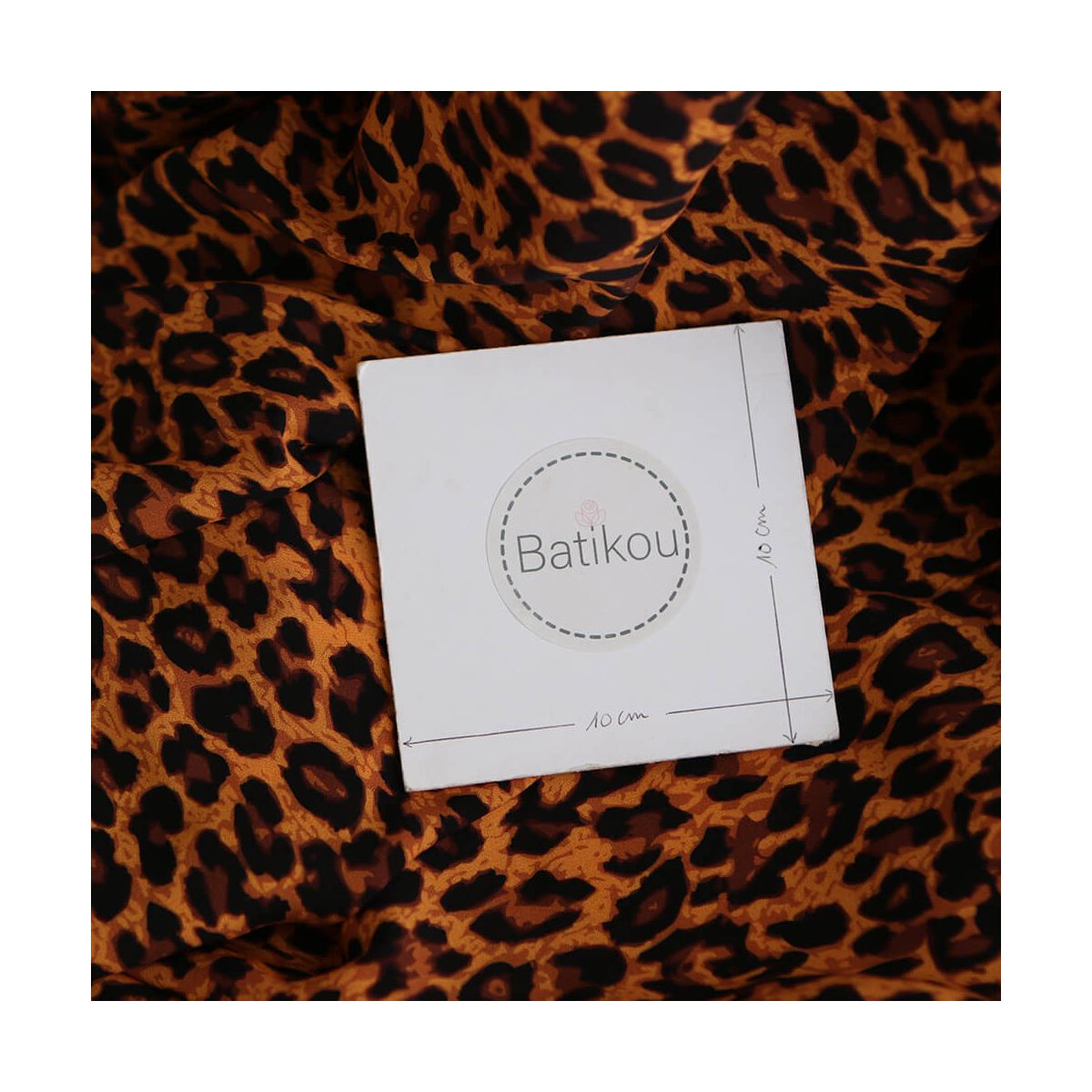 Viscose Ecovero imprimé léopard Graou coloris feu