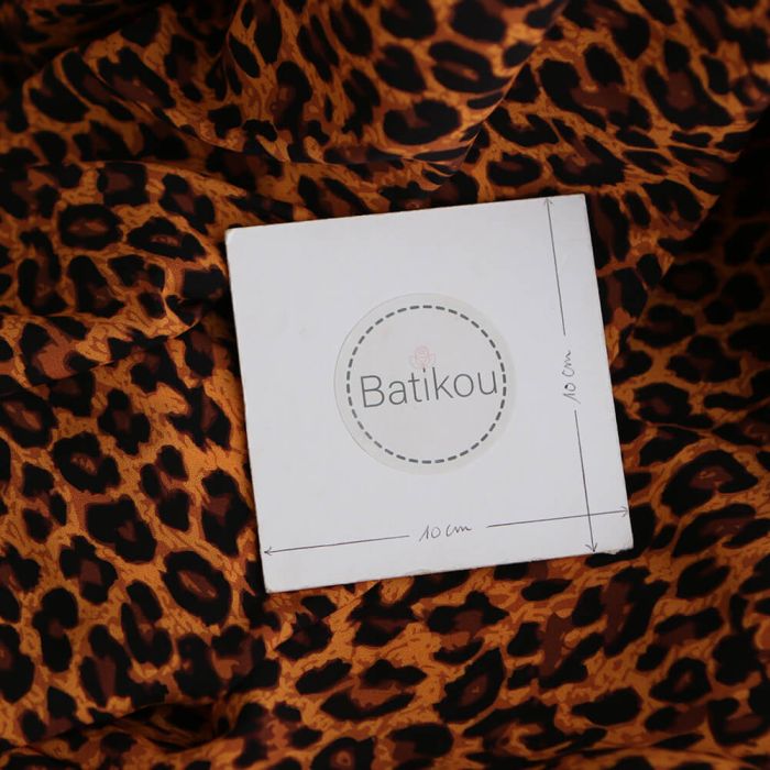 Viscose Ecovero imprimé léopard Graou coloris feu