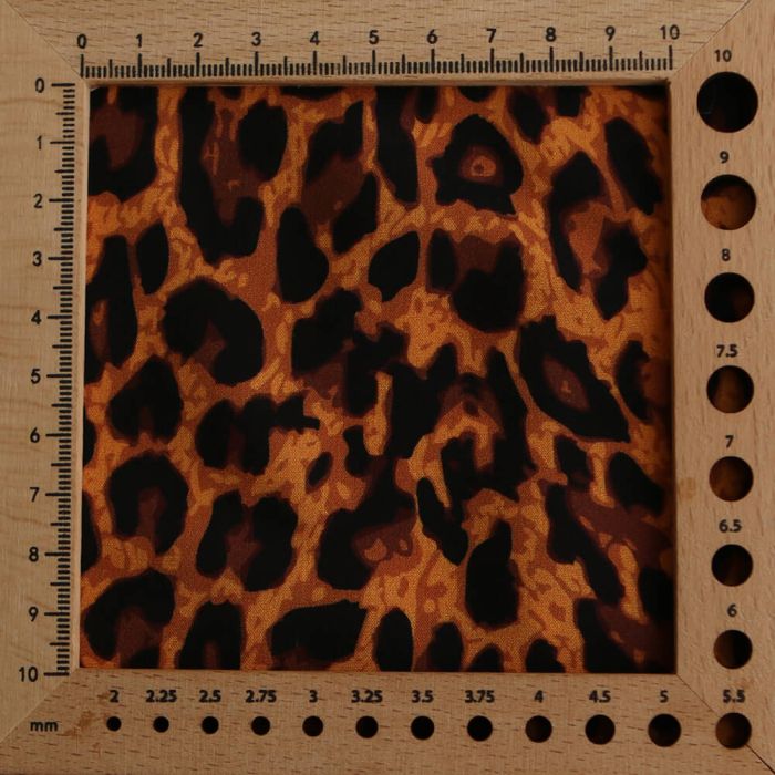 Viscose Ecovero imprimé léopard Graou coloris feu