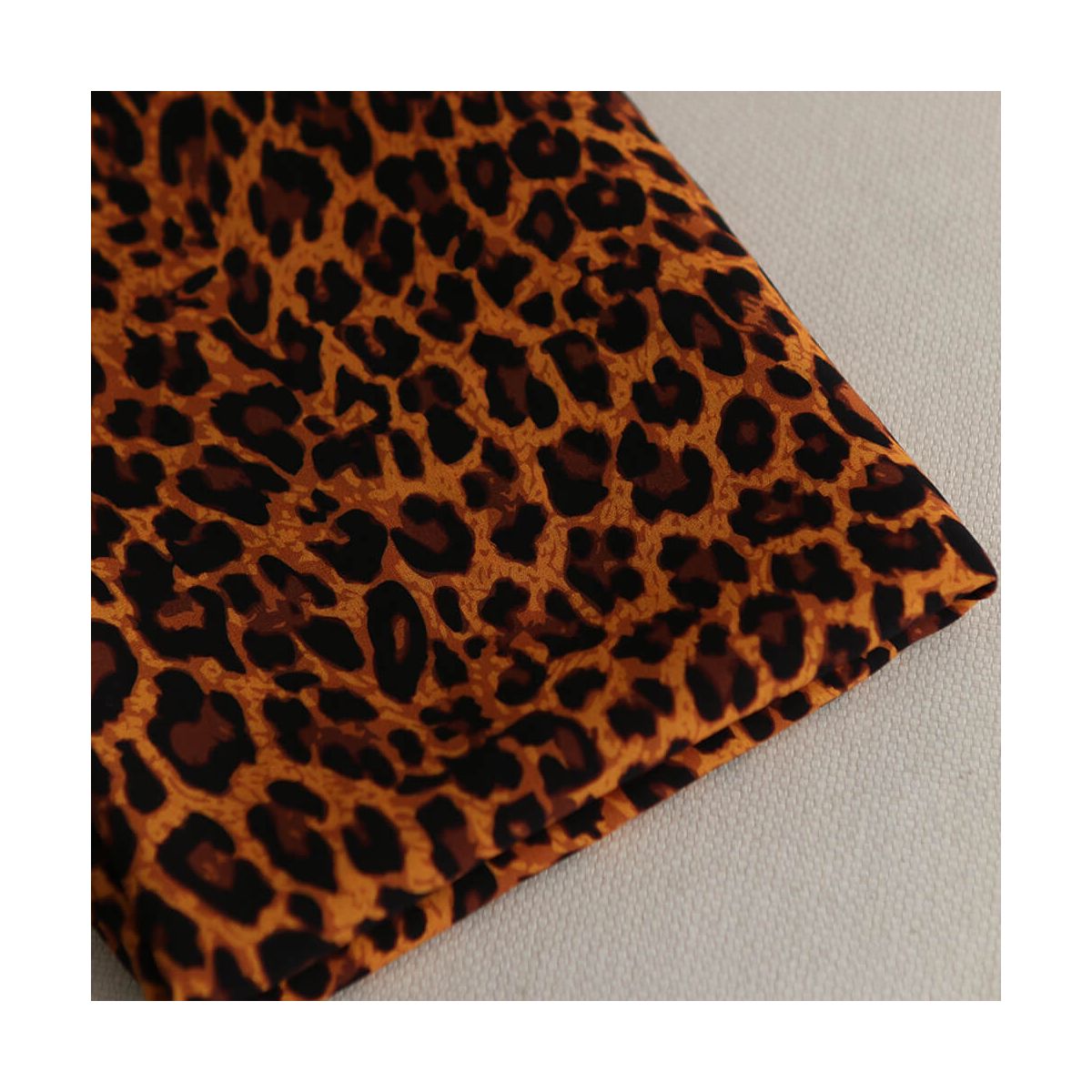 Viscose Ecovero imprimé léopard Graou coloris feu