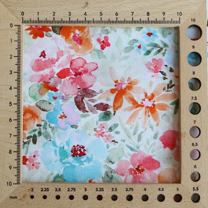 Suzon - Batiste de coton douce à imprimé fleuri aquarelle