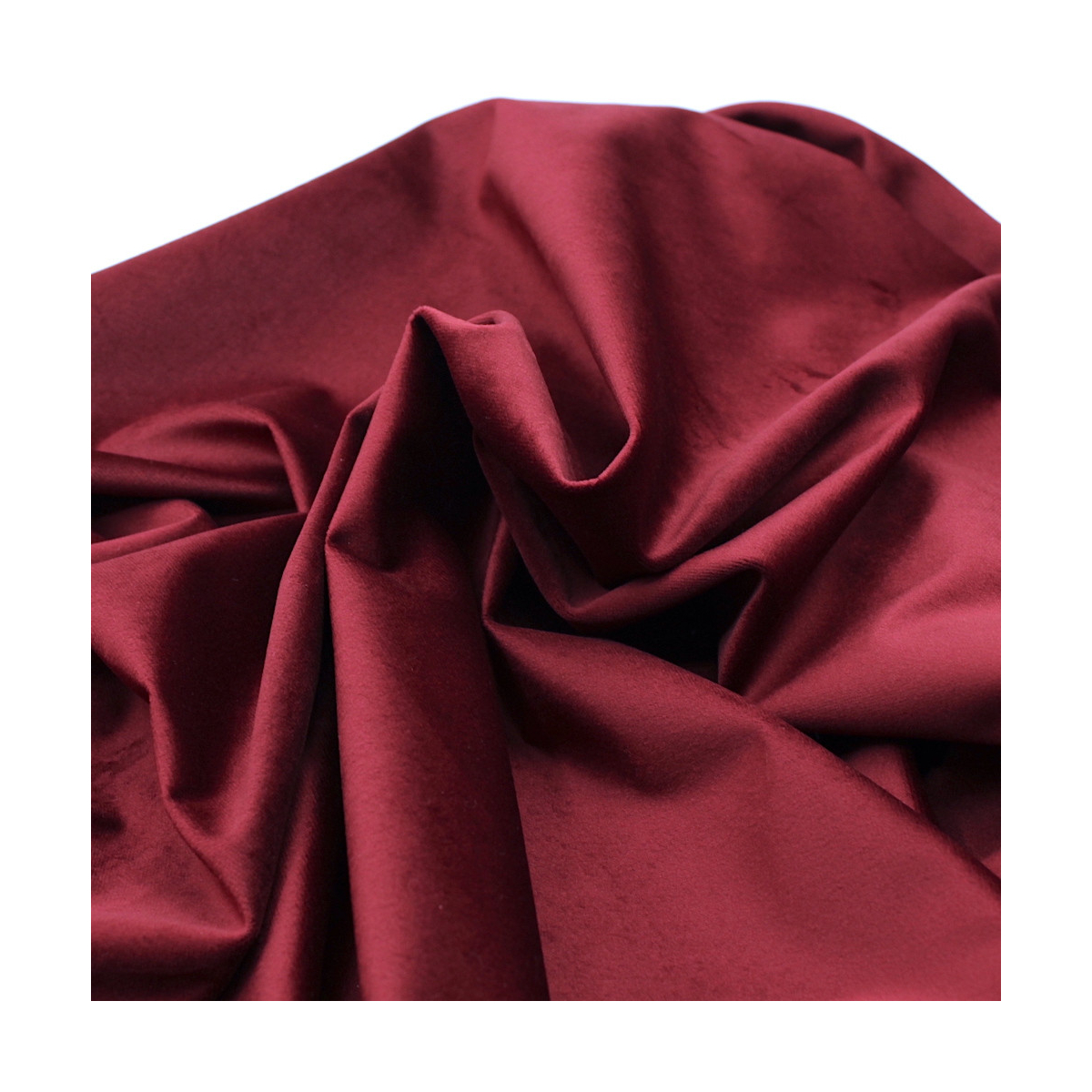 Velours ras coton organique coloris bordeaux Velours ras coton organique coloris bordeaux