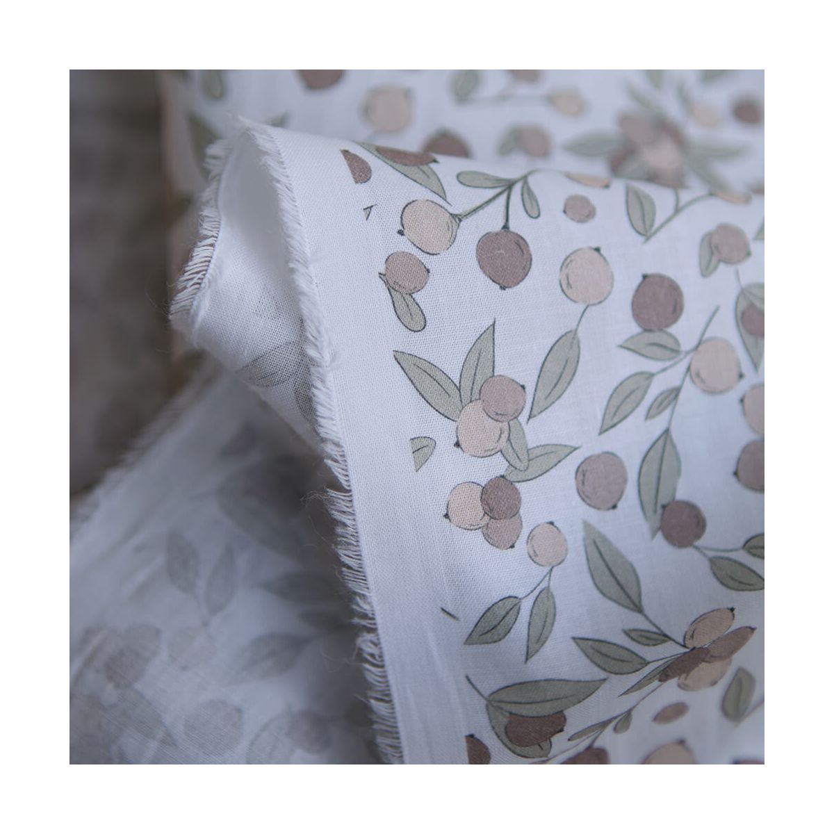Hind Full - Batiste de coton Silkyne BIO imprimé exclusif nature