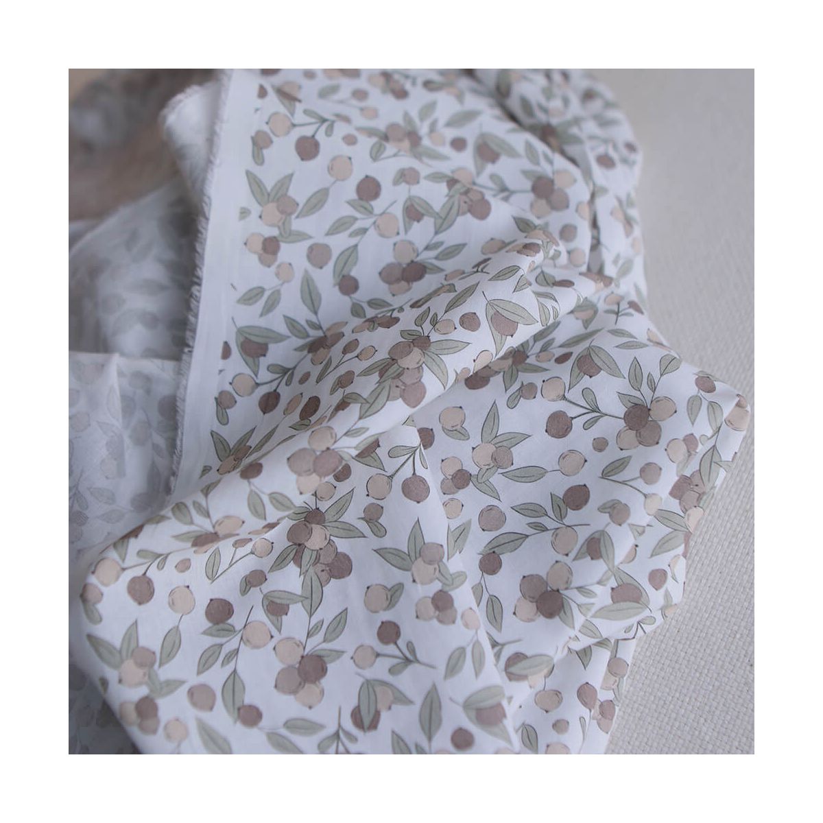 Hind Full - Batiste de coton Silkyne BIO imprimé exclusif nature